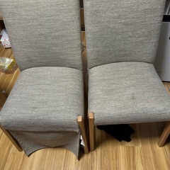 ニトリデスクこたつとダイニングこたつチェアの画像