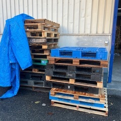 木製パレット1.1m×1.1m 複数枚取引可能！プラスチックパレ...