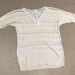TK★春夏レースニット　フリーサイズの画像