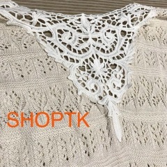TK★春夏レースニット　フリーサイズ