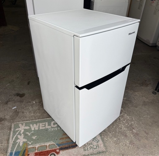 送料無料！美品 ハイセンス 93L 2ドア冷凍冷蔵庫 HR-B95A ホワイト 2017年製 上冷凍室 : ハイセンス 小型 冷蔵庫 幅48.1cm 93L ホワイト HR-B95A