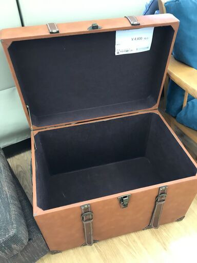 ★ジモティ割あり★  トランクスツール ブラウン H43×W62×D42 クリーニング済み KJ7562