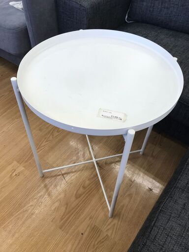 ★ジモティ割あり★ IKEA サイドテーブル ホワイト H53×W45×D45 クリーニング済み KJ7563