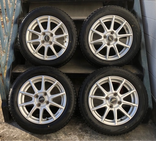 14インチ アルミホイール スタッドレス 15565R14 4本 VRX2 2023年 バリ 