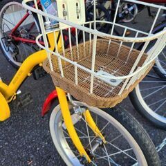 ★店頭にて試乗可★ J6463　asahi　アサヒサイクル　キッズ自転車　INNOVATION FACTORY　イエロー　16インチ　　簡易クリーニング済　【リユースのサカイ柏店】　 中古自転車 　流山市 中古自転車 松戸市 中古自転車 我孫子市 中古自転車 船橋市 中古自転車 守谷市 中古自転車 取手市 中古自転車　の画像
