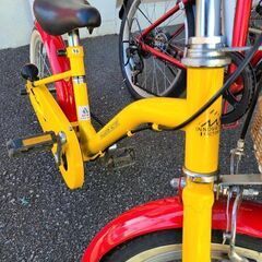 ★店頭にて試乗可★ J6463　asahi　アサヒサイクル　キッズ自転車　INNOVATION FACTORY　イエロー　16インチ　　簡易クリーニング済　【リユースのサカイ柏店】　 中古自転車 　流山市 中古自転車 松戸市 中古自転車 我孫子市 中古自転車 船橋市 中古自転車 守谷市 中古自転車 取手市 中古自転車　の画像