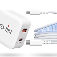 【新品未使用】① 充電器 (20W 2ポート) Type-C U...
