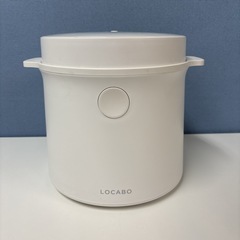 I306 🌈 2022年製の美品♪ LOCABO 糖質カット炊飯ジャー 5合炊き ⭐ 動作確認済 ⭐ クリーニング済の画像