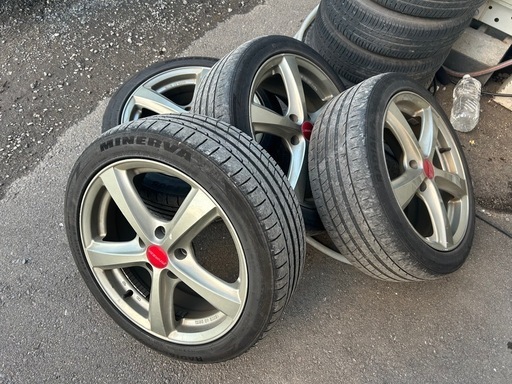 17インチアルミホイールタイヤ4本セット215/45R17