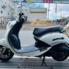 可愛いバイク　SYM UMI100 海の画像