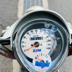 可愛いバイク　SYM UMI100 海の画像