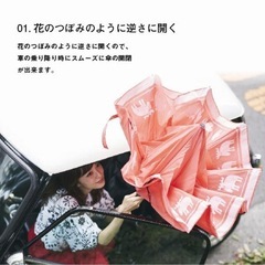 逆さに開く二重傘 circusxmoz スカーレット EF- UMO3SC アンファンスの画像