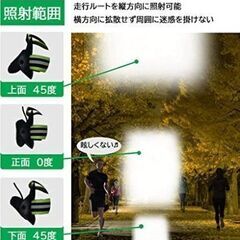 【新品】ランニングライト ジョギング ウォーキング トレイルラン 非常用の画像