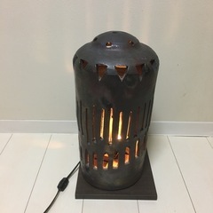 ランプ　陶芸品　一点物の画像
