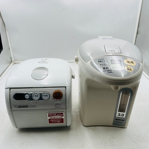 【✨‼️嬉しいキッチン家電セット‼️✨】象印 炊飯器 NC-BH30E4\u0026ナショナル電気ポット NS-NF05 セット