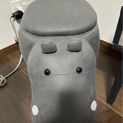 カバの置き物、小物入れ