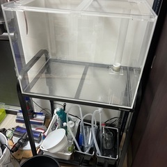 アクリル60センチ水槽、水槽台セット