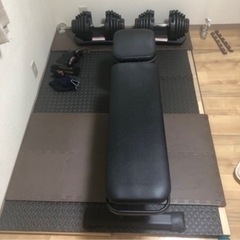 筋トレ器具一式　ダンベル40kg×2　インクラインベンチ