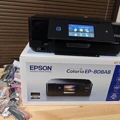 EPSON　EP-808AB インクジェットプリンター（インクの...