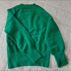 新品⭐️ セーター レディース ボリューム袖 秋 冬 春 ニットトップス 長袖 グリーンの画像