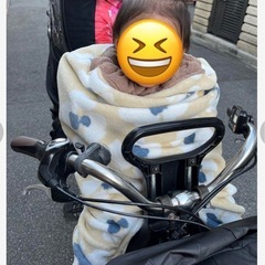 自転車用ブランケット　防寒ケープの画像
