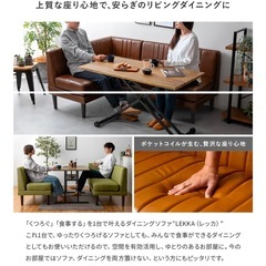 【美品】ダイニングソファ&昇降テーブルの画像