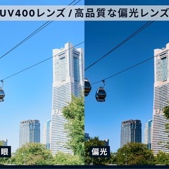 【新品未使用】① サングラス メンズ レディース 偏光サングラス 【偏光レンズ99.9％×国内正規店】の画像