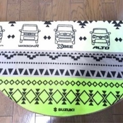 【美品】SUZUKIノベルティ丸型タオルの画像