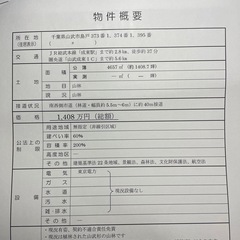 売り山林　1408坪　坪9千円 - 山武市