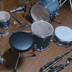 1/14まで　ドラムセット/定価14万/即使用可能/　ブレイクビーツ LC2797 Silver Sparkle BREAK BEATS 小口径 持ち運び ストリートの画像