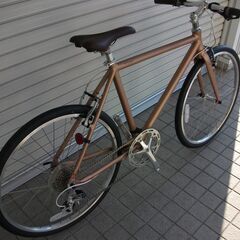 ☆新品・未使用　クロスバイク　26インチ　シェファード　マットシャンパンゴールド　ライトウェイ　サイクルギャリラリー周南の画像