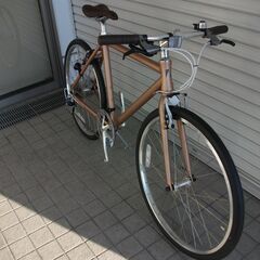 ☆新品・未使用　クロスバイク　26インチ　シェファード　マットシャンパンゴールド　ライトウェイ　サイクルギャリラリー周南の画像