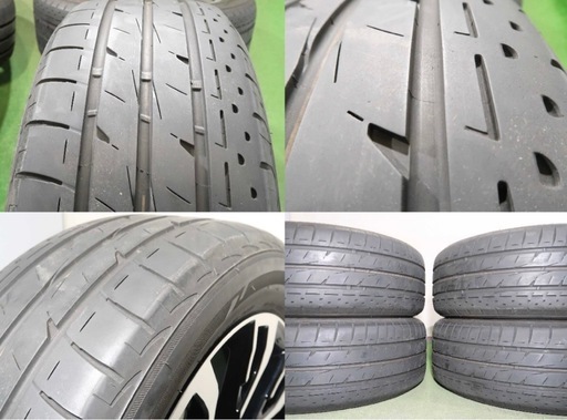 4本 三菱 アウトランダーPHEV 純正 18インチ 7J+38 114.3 ラジアル ブリヂストン ルフト RVⅡ 2022年 225/55R18 デリカD5 エクリプスクロス