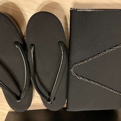 喪服　黒色着物用　草履と鞄セットの画像