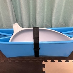 プライスダウン 折り畳み式ベビーバス　専用椅子付きの画像