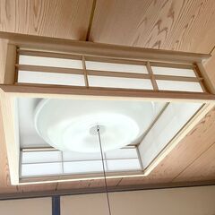 【美品】タキズミ　省エネ 節電 日本製 5年保証　 LED 和風 ペンダントライト(12畳)の画像