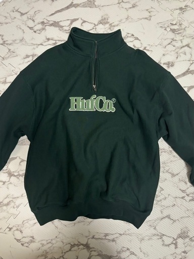 Huf ハーフジップトレーナー