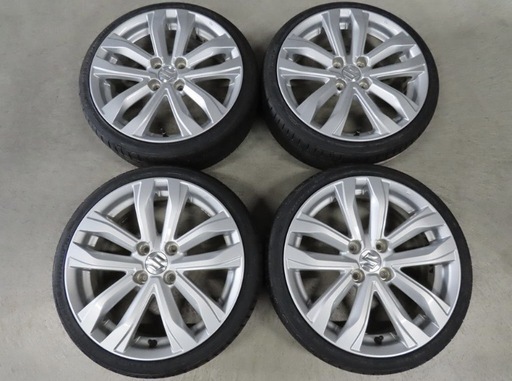 スズキ純正アルミ夏タイヤセット 愛知県発(スズキスイフト純正ホイール)タイヤセット