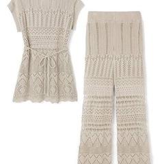 【試着のみ】GRLニット　セットアップの画像