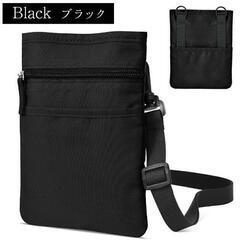 【大特価】ショルダーバッグ メンズ スマホポーチ サコッシュ 3WAY ブラックの画像
