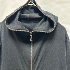 コムサ COMME CA パーカー　ジップアップ ブラック 9号の画像