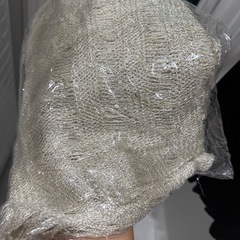 シルバースパンコール付きストール