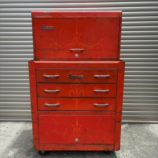 美品 Snap-on スナップオン 1956年製 ヴィンテージ 旧ロゴ ツールボックス 引き取り限定KR-56 KR-352