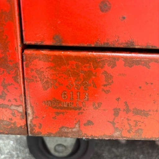 美品 Snap-on スナップオン 1956年製 ヴィンテージ 旧ロゴ ツールボックス 引き取り限定KR-56 KR-352 Vintage Snap On KR-56 Toolbox 6 Drawer Chest 1940s-50s Original
