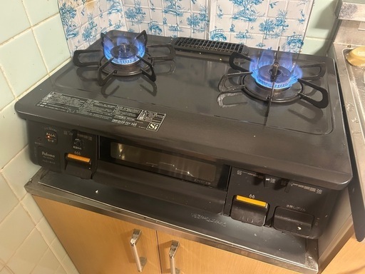 即決　ガスコンロ　ガステーブル　パロマ　2021年製　中古　現状　動作品　中川区　早い者勝ち❗️