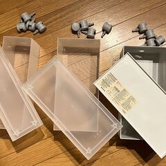【美品】無印 キャスター付きファイルボックス　大小３セット