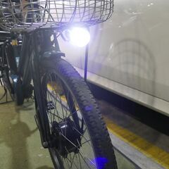 高年式　ブリヂストン　子供載せ　電動自転車 ビッケ　BIKKE　グリdd　回生充電式　ベルト　3人乗り対応の画像
