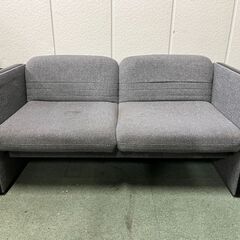 Oliver 2人用 ソファ 事務所 応接 グレー 幅135cm...