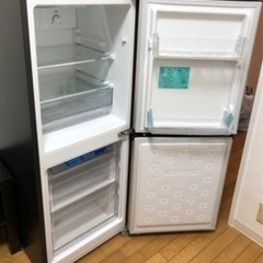 【値下 洗濯機とセットで13000円】スリム 2ドアハイアール冷蔵庫 中古美品の画像