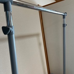 ハンガーラック 高さ調整可能 グレー ハンガー ラック　モノクロ